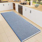 Smiry Waffle Bath Mat 24X16, Extra Soft Absorbent Bathroom Rugs, Black