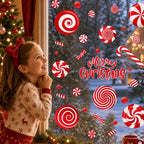Christmas Window Clings for Glass Windows, Stickers for Window Decorations