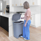 Glad Trash Can with Clorox Odor Protection | Plastic Bin, 13 Gal, Black