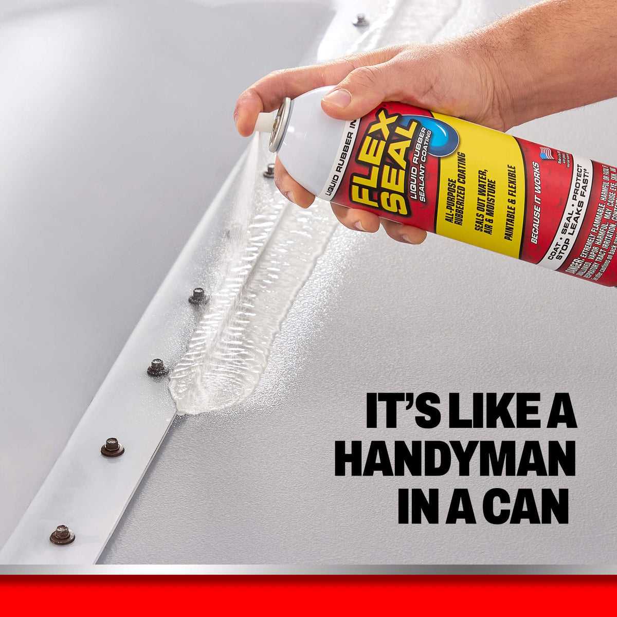 Flex Seal Spray Rubber Sealant Coating, Waterproof, Clear, 17 oz, 2-Pack