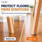 VIUME 24 Pcs Chair Leg Floor Protectors for Hardwood Floors Round