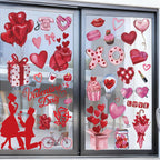 Holiday Window Clings for Home Decorations (Romantic)