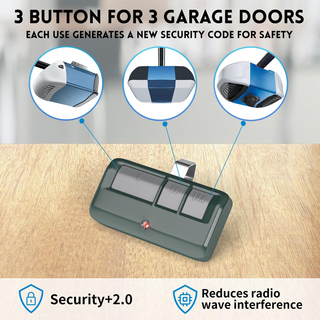 2 for LiftMaster Chamberlain Craftsman Garage Door Opener Remote