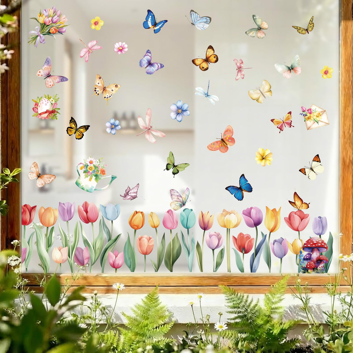 Christmas Window Clings for Glass Windows, Stickers for Window Decorations
