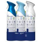 Febreze Air Mist, Air Freshener, Odor Fighting Room Spray, Deodorizer for Home Bathroom Kitchen Office Apartment, Soothe & Restore, Refresh & Energize, Romance & Desire Variety Pack, 8.1oz (Pack of 3)