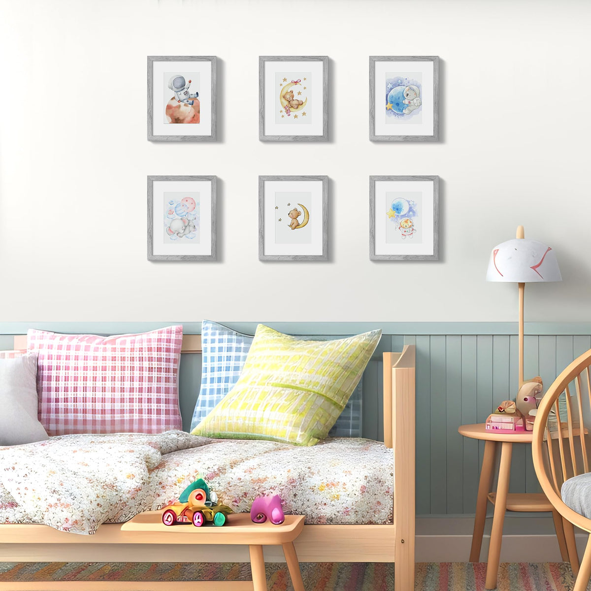 upsimples 8x10 Picture Frames, Gallery Wall Frames Set of 5, Black