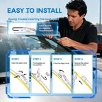 5 PLUS Silicone Wiper Blades Fits TESLA Model 3 2017-2025 Model Y 2020-2025