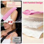 Amooca 2 Pack Seat Belt Covers Soft Shoulder Pad for Cars & Backpack
