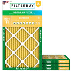 Filterbuy 20x20x1 Air Filter MERV 11 Pet & Allergy Defense (4-Pack)