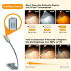Gritin 9 LED Rechargeable Book Light for Reading in Bed