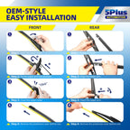 5 PLUS Custom-Fit Wipers fits Toyota RAV4 2001-2005 Windshield Wipers