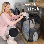 Handy Laundry Collapsible Mesh Pop-Up Hamper with Side Pocket