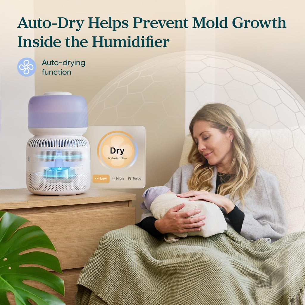 Levoit Top Fill Humidifiers for Bedroom, 2.5L Tank for Large Room, 25dB