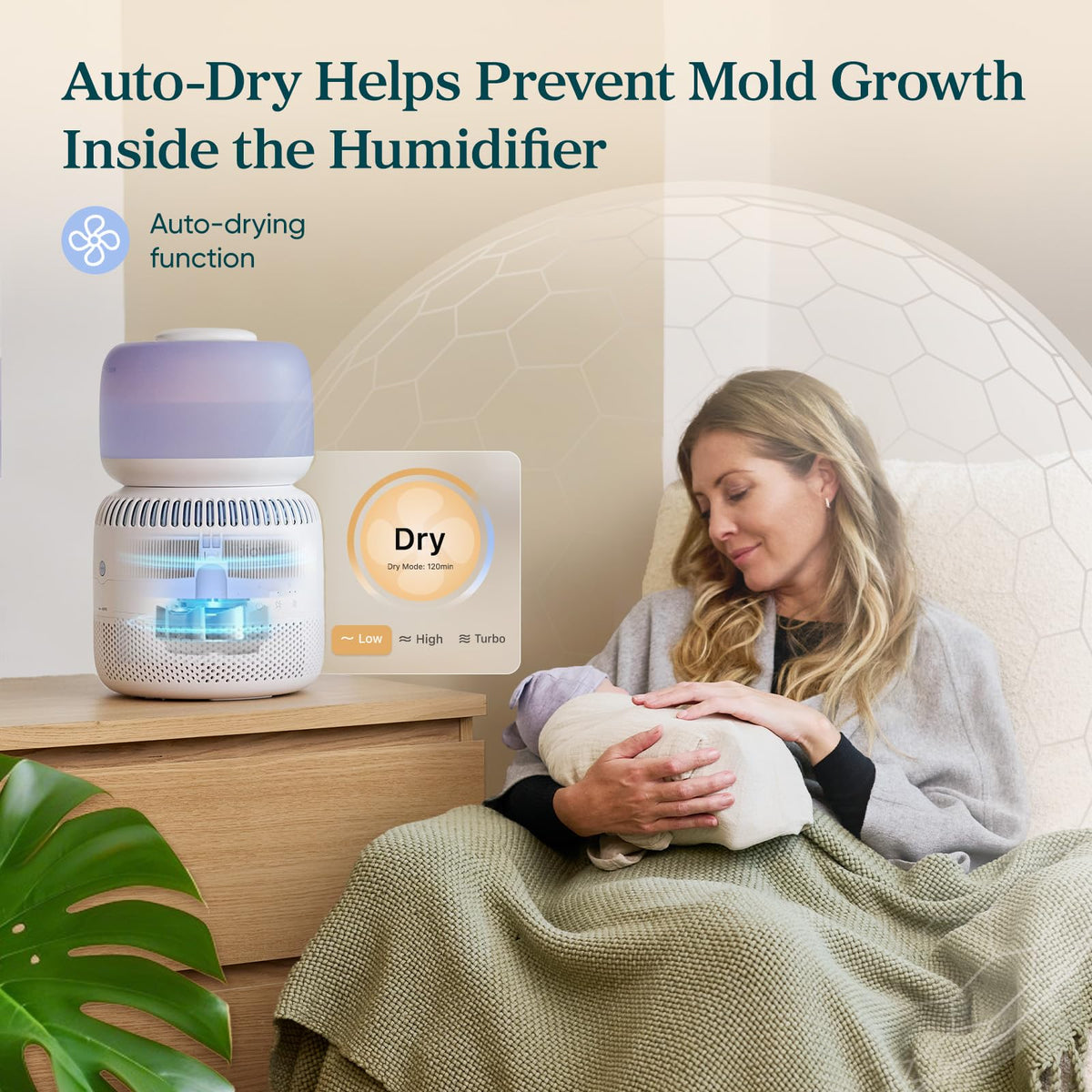 Levoit Top Fill Humidifiers for Bedroom, 2.5L Tank for Large Room, 25dB