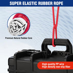 WORKPRO 24" Bungee Cords with Hooks, 4 Pack Heavy Duty Outdoor Bungee Strap