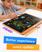 KOKODI LCD Writing Tablet, 12 Inch Colorful Toddler Doodle Board Drawing Tablet, Erasable Reusable Electronic Drawing Pads, Educational and Learning Toy for 3-6 Years Old Boy and Girls(Blue)