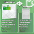TRIGHTFILTERS 14x20x1 Air Filter 4 Pack, MERV 8 Filter Replacement