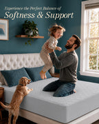 Twin Mattress Pad, Quilted Mattress Protector Topper fits 16" Deep Pocket