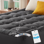 BEDLORE Twin Mattress Topper, Thick Soft Pillow Top Bed Topper