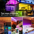 DAYBETTER LED Strip Lights 110ft RGB Music Sync Smart App Control 1 Roll