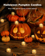Homemory 12-Pack Battery Tea Lights with Timer Built in, Auto-On 6H Daily