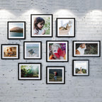 upsimples 8x10 Picture Frames, Gallery Wall Frames Set of 5, Black