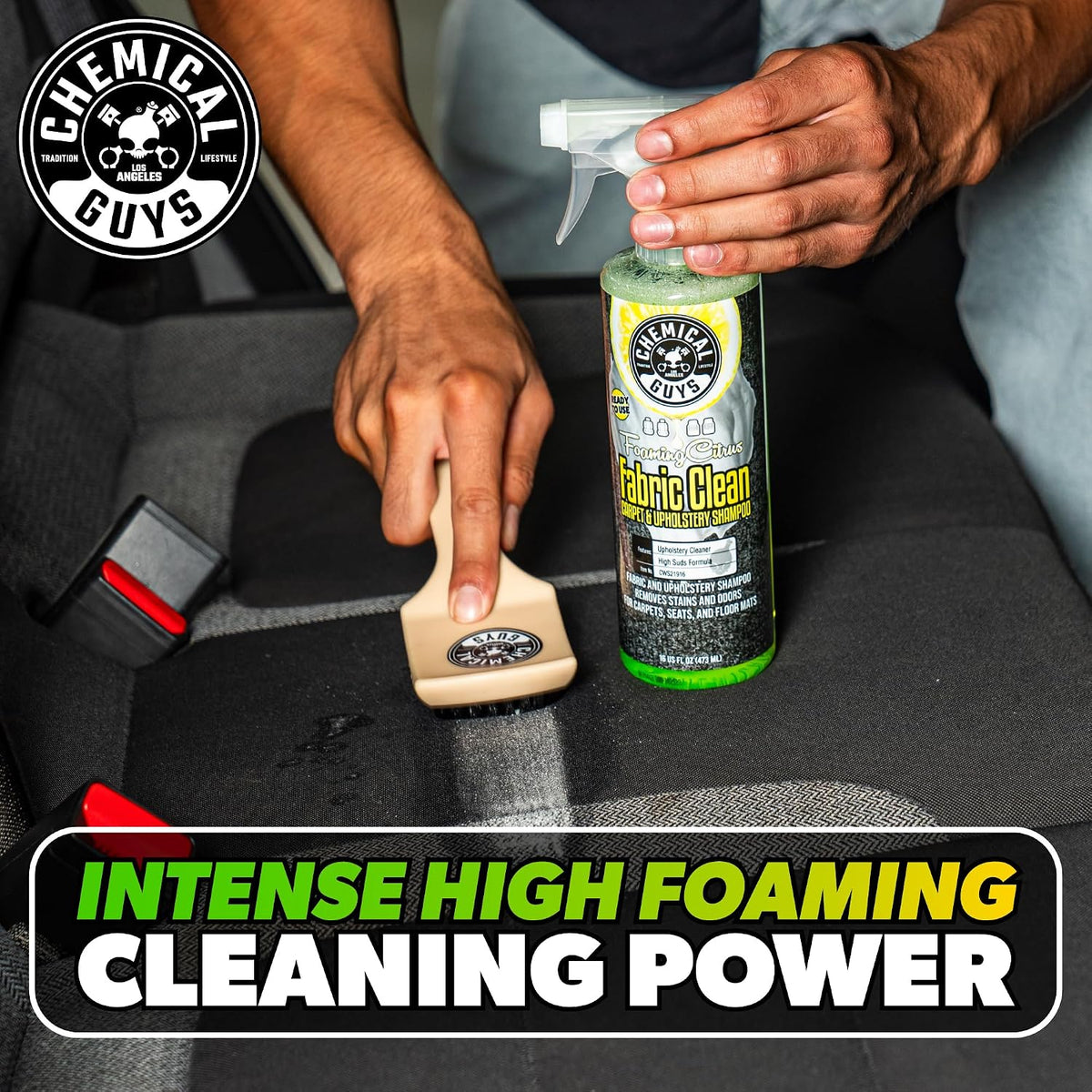 Chemical Guys, Foaming Citrus Fabric & Carpet Cleaner, Ready to Use, 32 oz