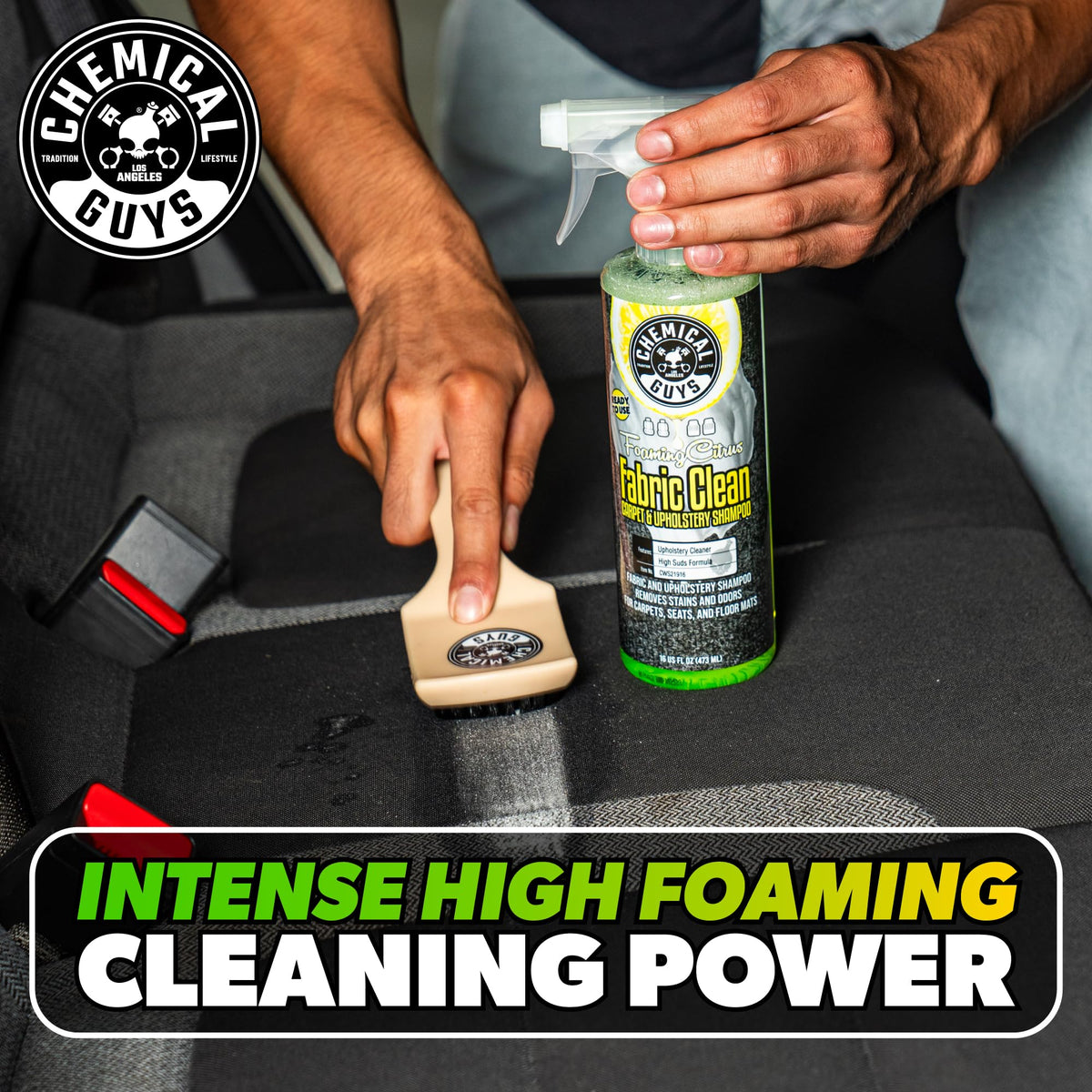 Chemical Guys, Foaming Citrus Fabric & Carpet Cleaner, Ready to Use, 32 oz
