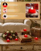Amagic 12Pack Blue Flameless LED Tea Lights Candles Battery Operated