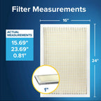 Filtrete 18x24x1 Air Filter, MERV 5, MPR 300, 6 HVAC Filters