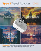 TESSAN European Travel Plug Adapter 2 Pack, Type C Plug