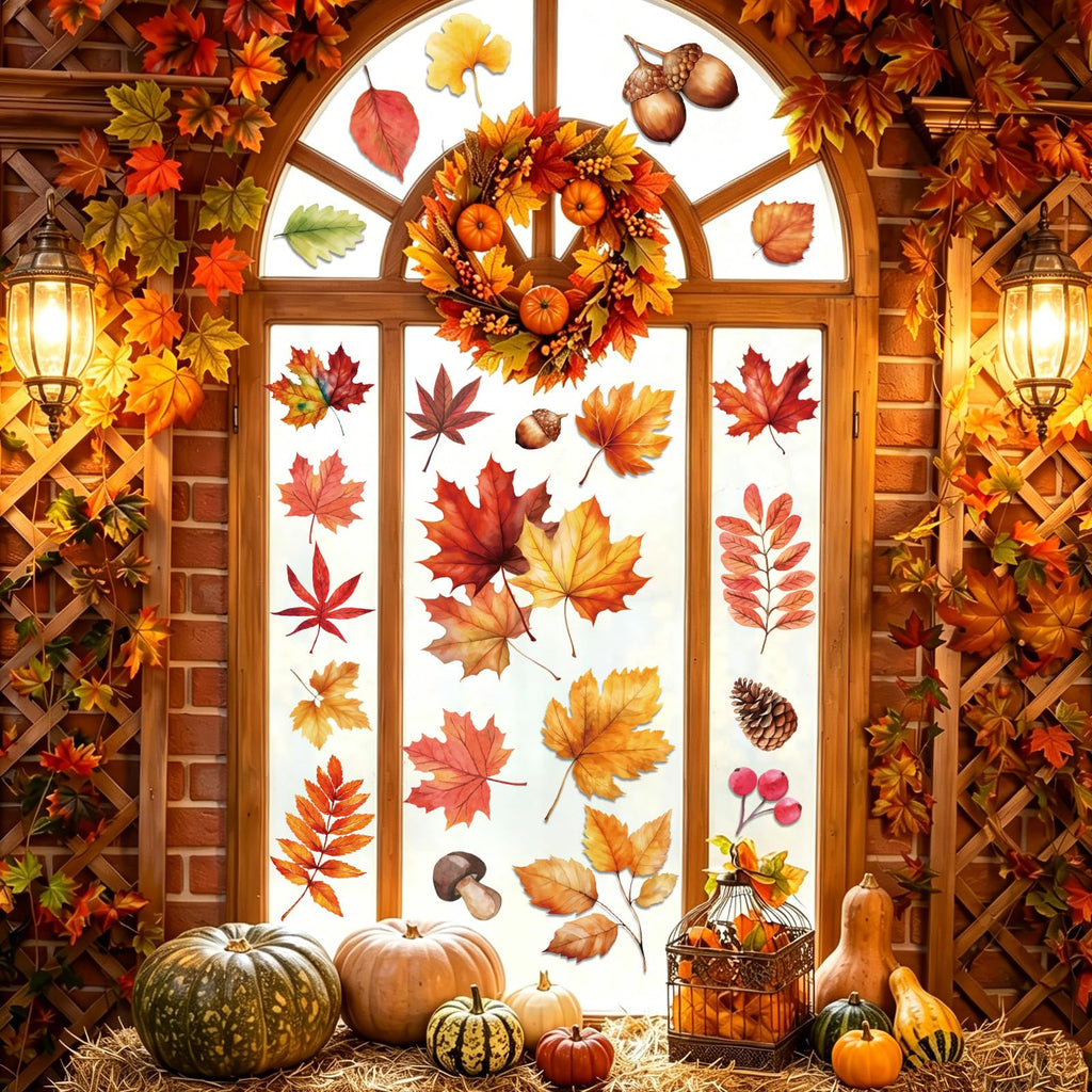 Christmas Window Clings for Glass Windows, Stickers for Window Decorations