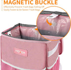 HOTOR Car Trash Can, Leakproof Car Organizer, 2-Gallon, Brown