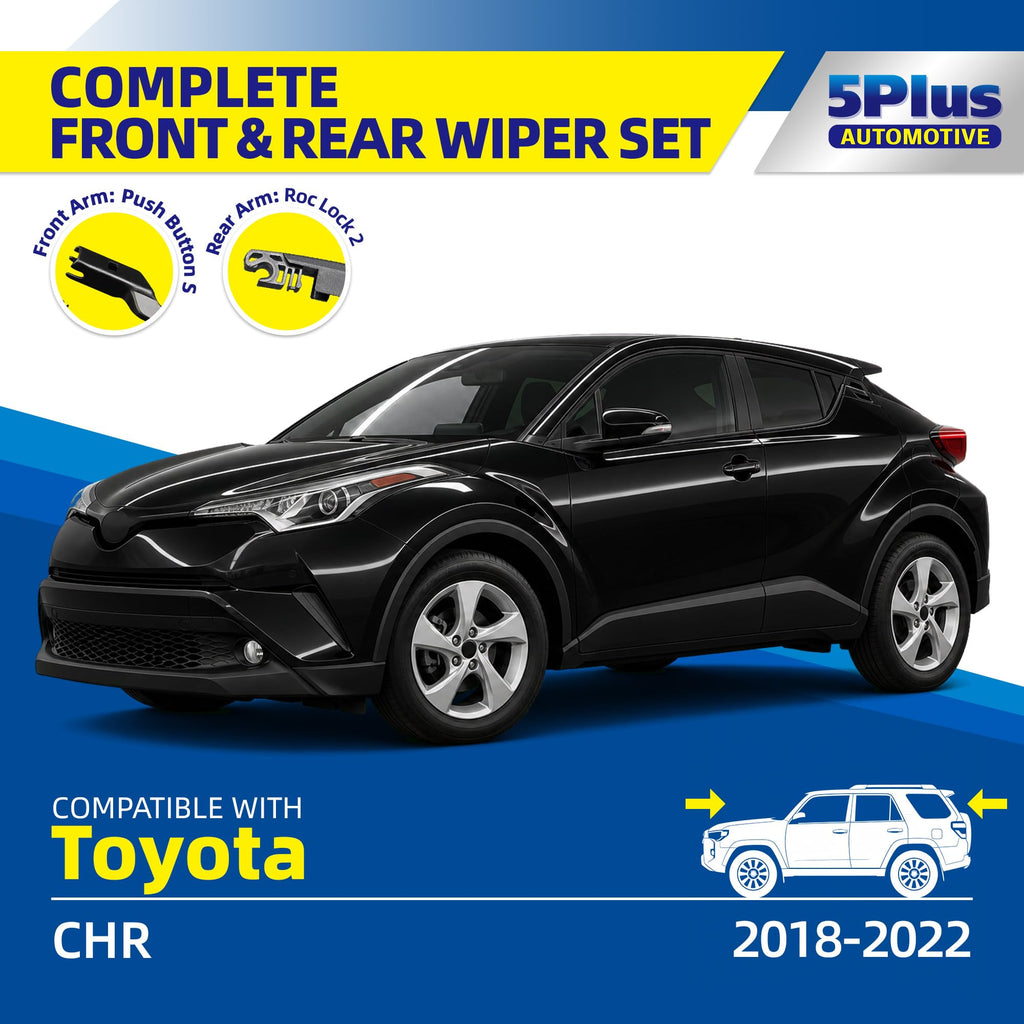 5 PLUS Custom-Fit Wipers fits Toyota RAV4 2001-2005 Windshield Wipers