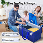 ukeetap 8 Pack Extra Large Clothes Storage Bins with Lids, Clear