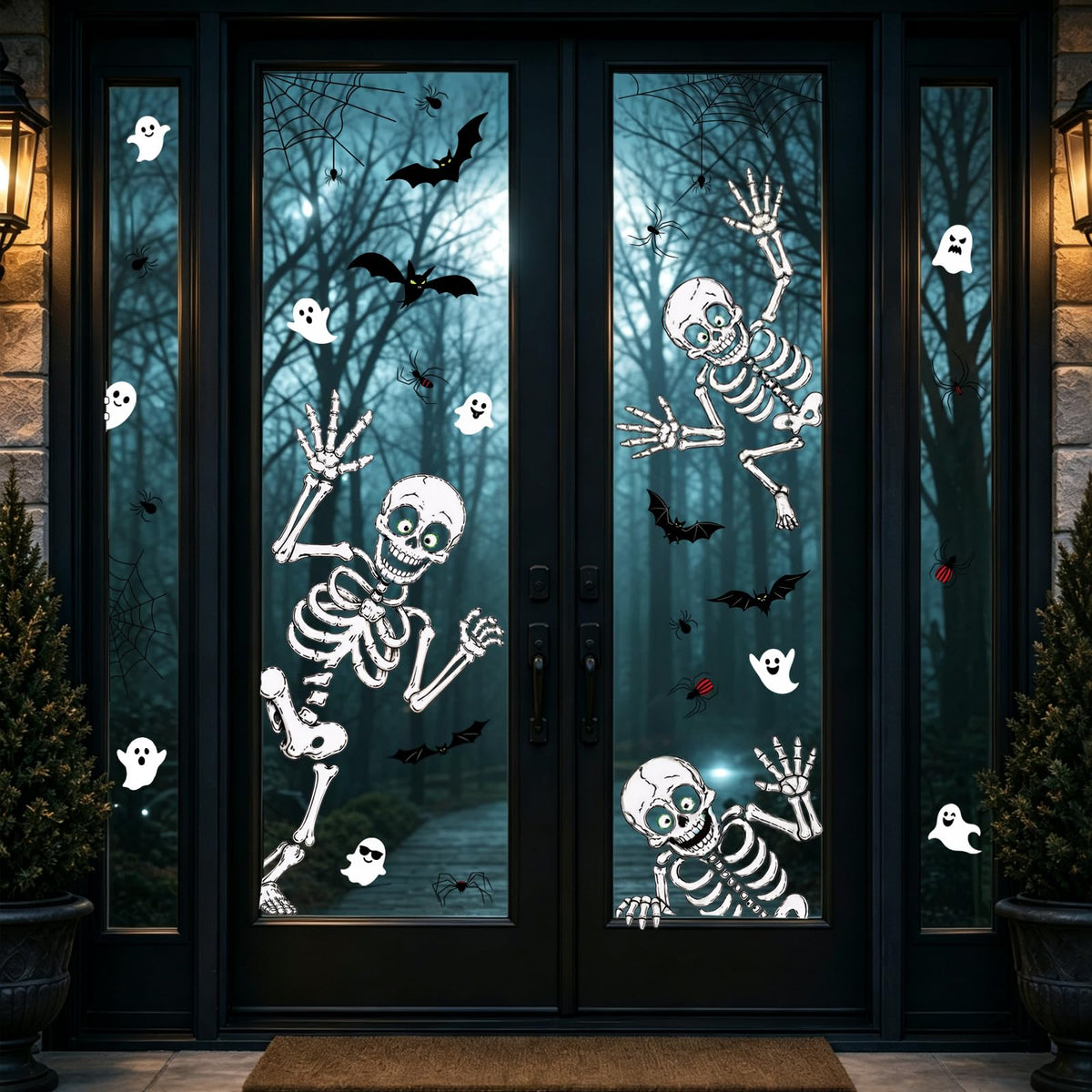 Holiday Window Clings for Home Decorations (Romantic)
