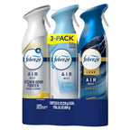 Febreze Air Mist, Air Freshener, Odor Fighting Room Spray, Deodorizer for Home Bathroom Kitchen Office Apartment, Soothe & Restore, Refresh & Energize, Romance & Desire Variety Pack, 8.1oz (Pack of 3)