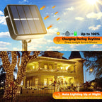 Joomer Solar Fairy Lights, 2-Pack Total 80FT 240LED String Lights, White