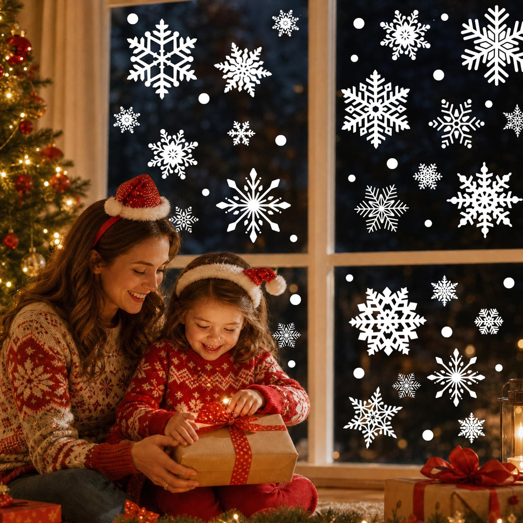 Christmas Window Clings for Glass Windows, Stickers for Window Decorations