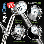 AquaCare 8-mode High Pressure Handheld Shower Head with 2-mode Power Wash