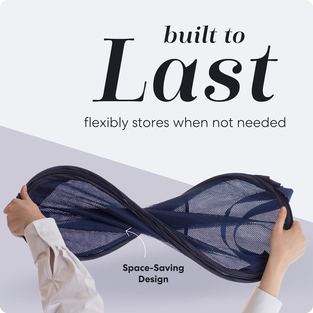 Handy Laundry Collapsible Mesh Pop-Up Hamper with Side Pocket
