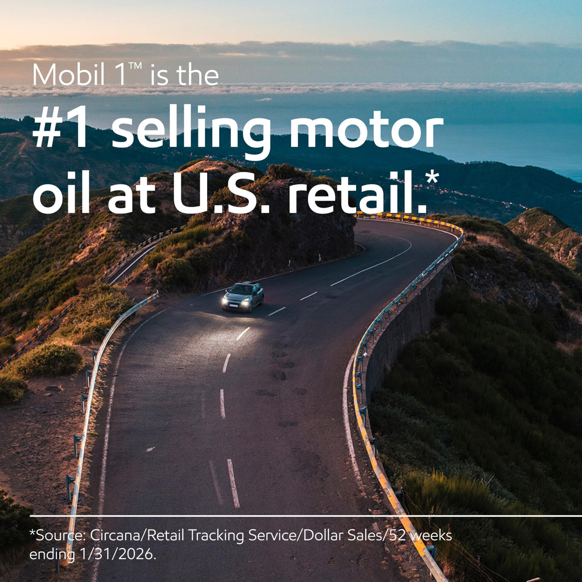 Mobil 1 High Mileage Full Synthetic Motor Oil 0W-20, 5 Quart