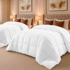 Utopia Bedding Queen Comforter, Duvet Insert, White, 88 x 88 Inches