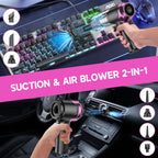 KMM Handheld Car Vacuum Cleaner, Hand Held Vacuum Cleaner and Air Duster