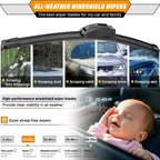 AUTOBOO Windshield Wiper Blade Replacement for Toyota RAV4 Mazda 5
