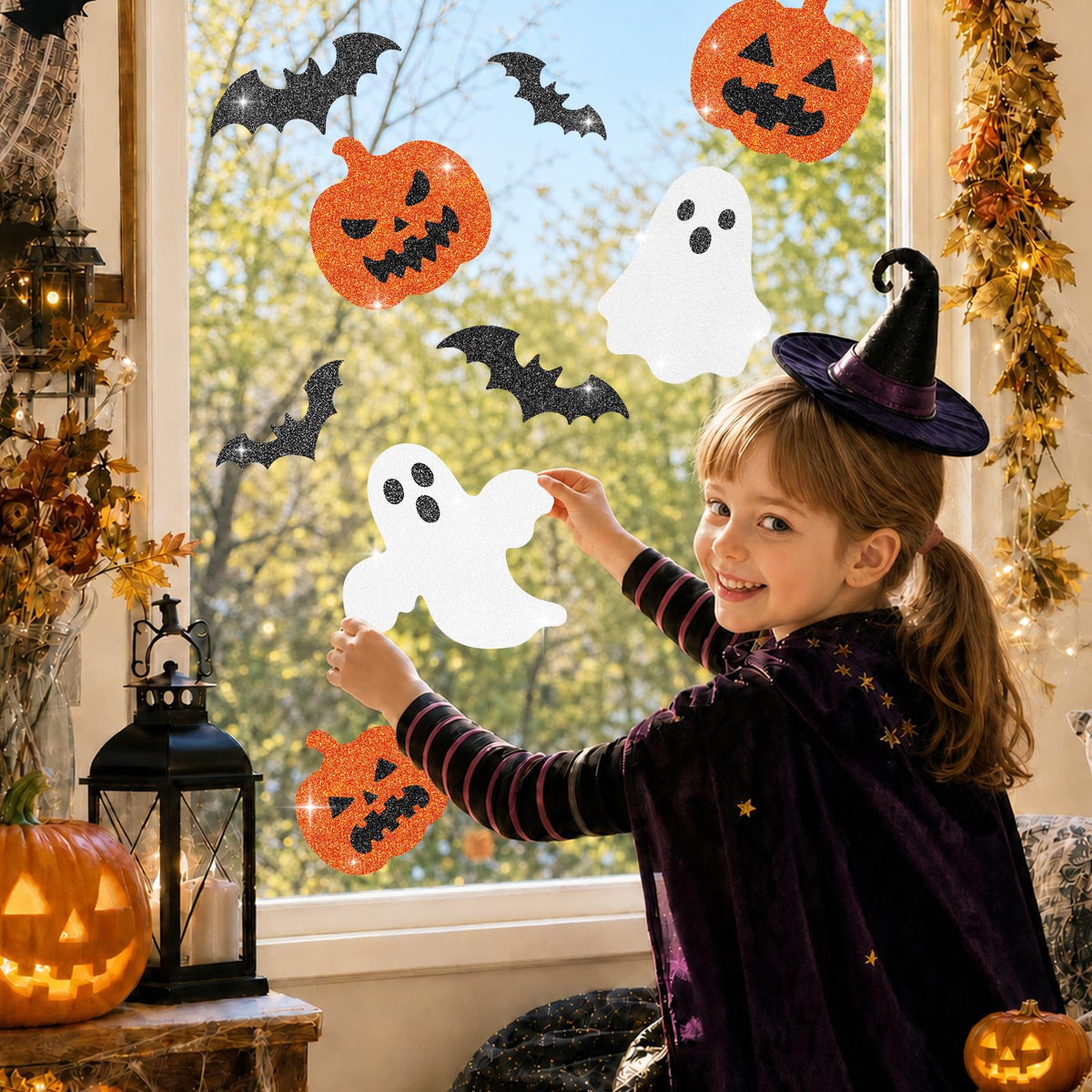 Christmas Window Clings for Glass Windows, Stickers for Window Decorations