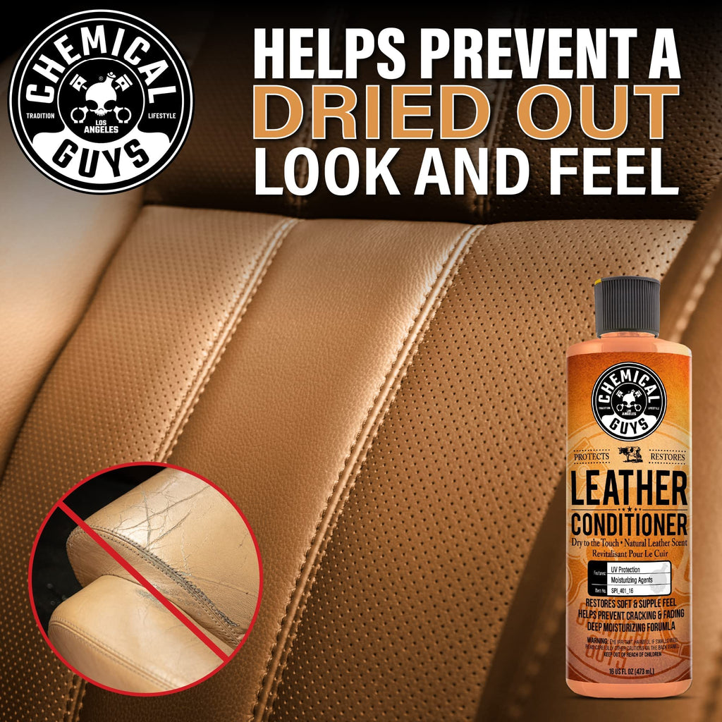 Chemical Guys, Leather Cleaner & Conditioner Kit, Travel Size, 2 x 4 oz