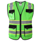 JKSafety Safety Vest for Men Women Hi Vis Reflective Vest JK220 PurpleB S