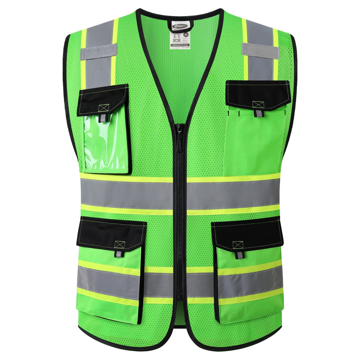 JKSafety Safety Vest for Men Women Hi Vis Reflective Vest JK220 PurpleB S