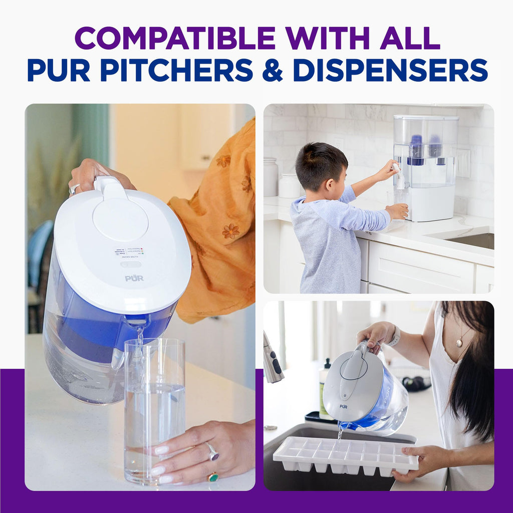 PUR Water Filters for Pitcher & Dispenser, Replacement Water Filter